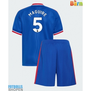 Billiga Manchester United Harry Maguire #5 Bortatröja Barn 2026-27 Kortärmad (+ Korta byxor)